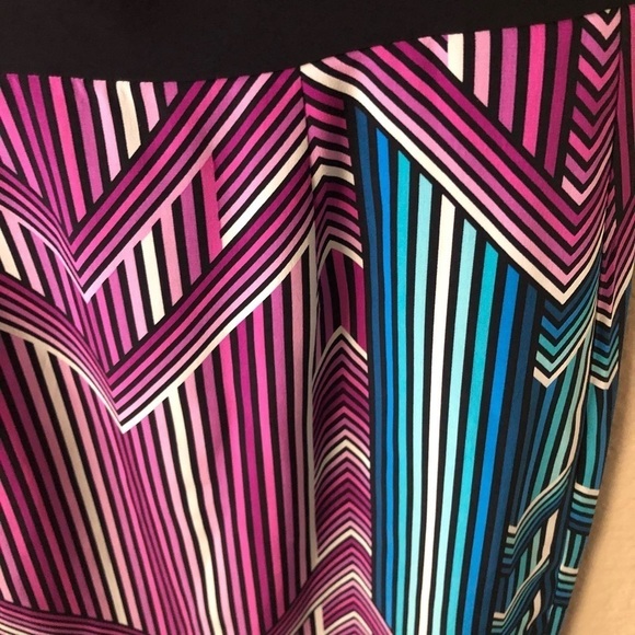 Trina Turk chevron coda dress in multi - Picture 7 of 7